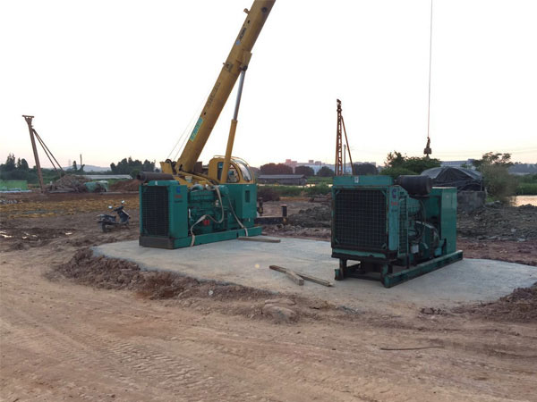 芜湖中江县500kw发电机租赁现场